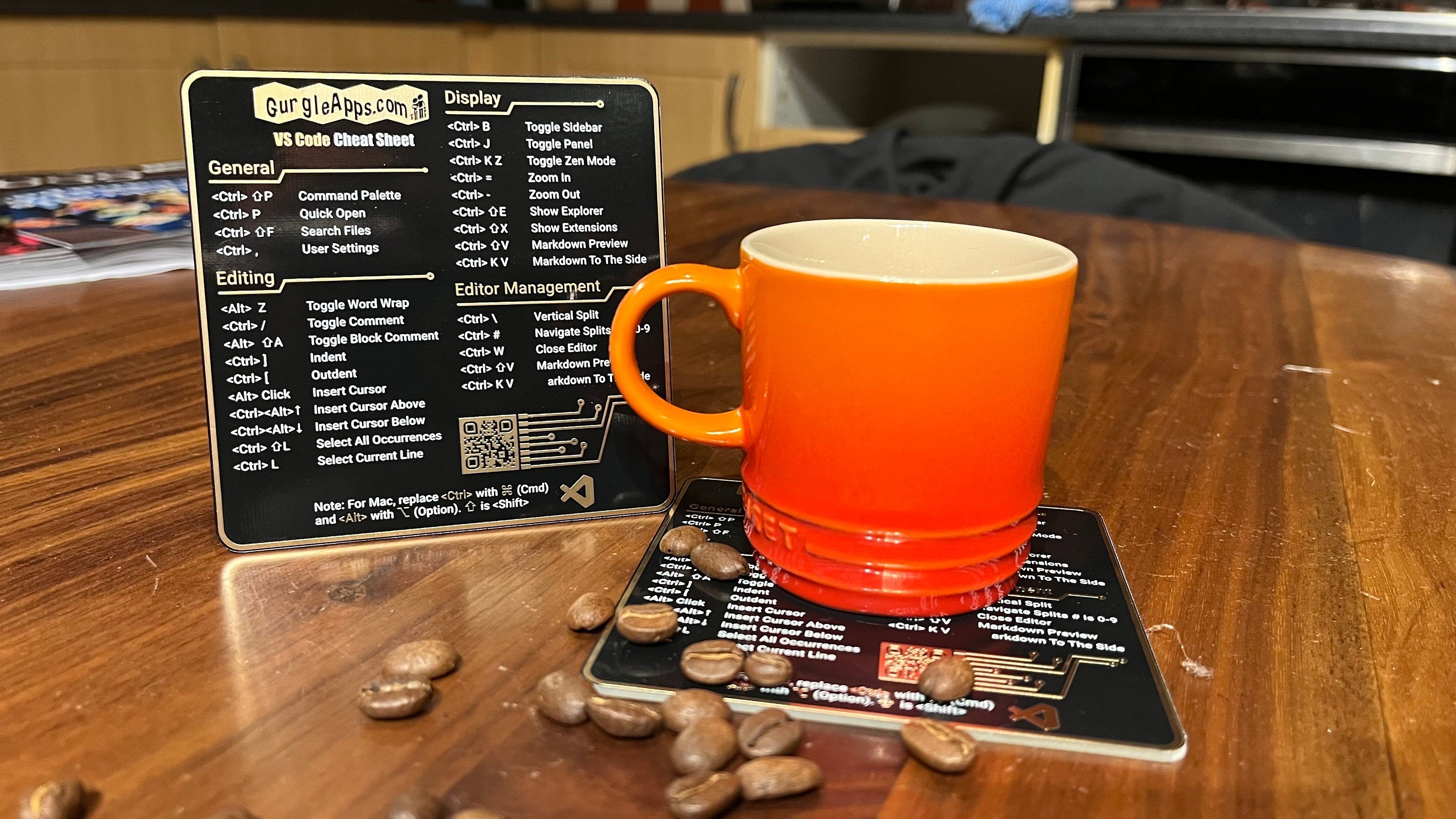 Limited Edition VS Code PCB Coaster with Quirky Misprint