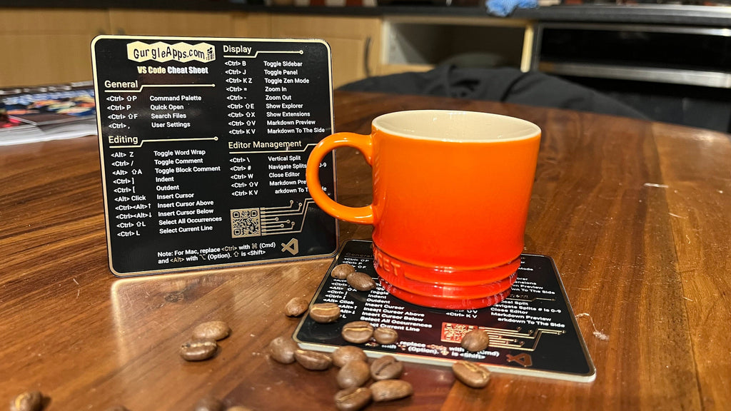 Limited Edition VS Code PCB Coaster with Quirky Misprint